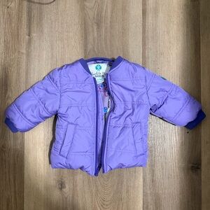Buckle Me Basics Baby Coat Size 6-9M Purple Butterfly’s‎ Full Zip
